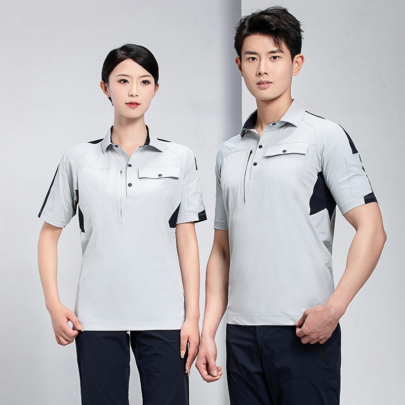 夏季工作服1066浅银灰_