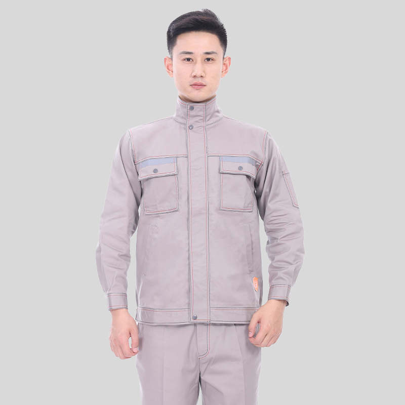 春秋工作服防阻燃9601浅灰_