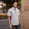 POLO衫定制SKY8091-银灰拼中灰